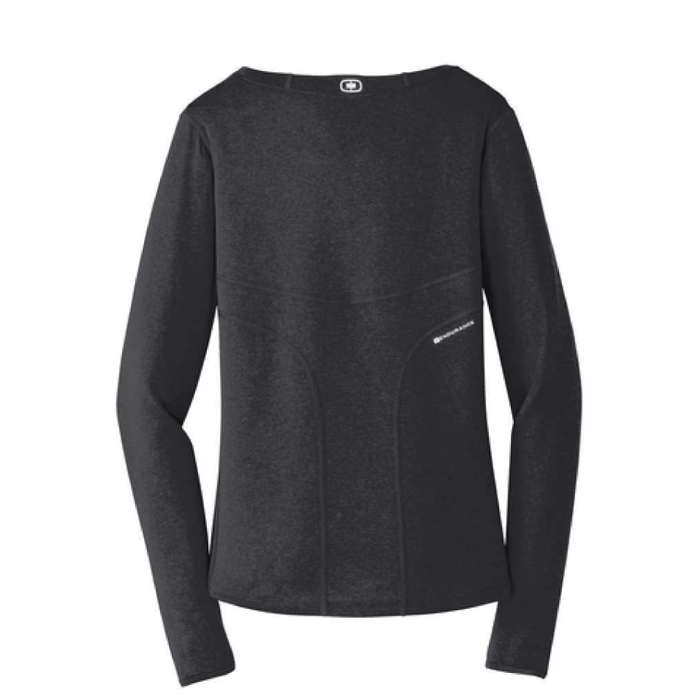 ogio endurance ladies long sleeve pulse crew