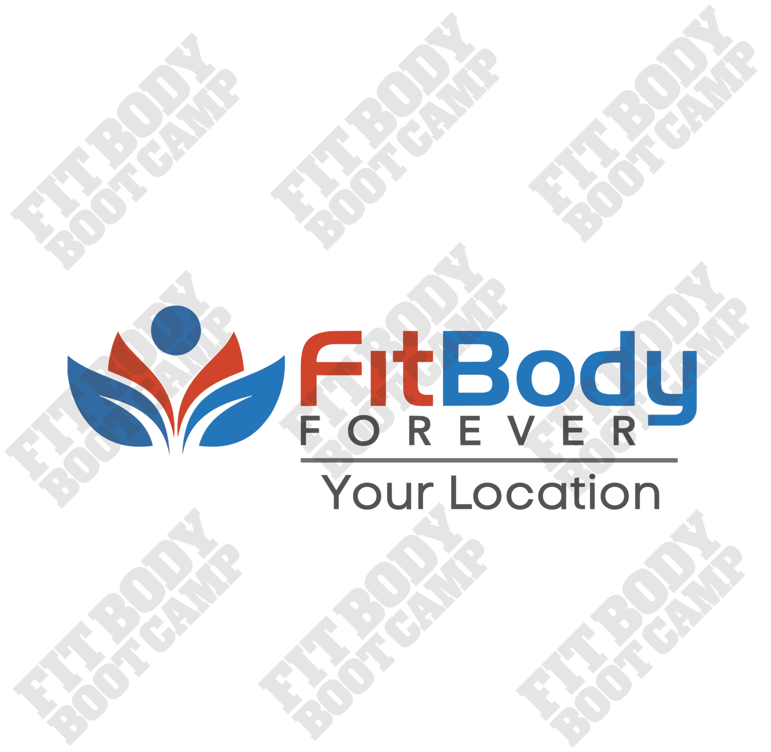 030 -- Fit Body Forever - Blue/Red