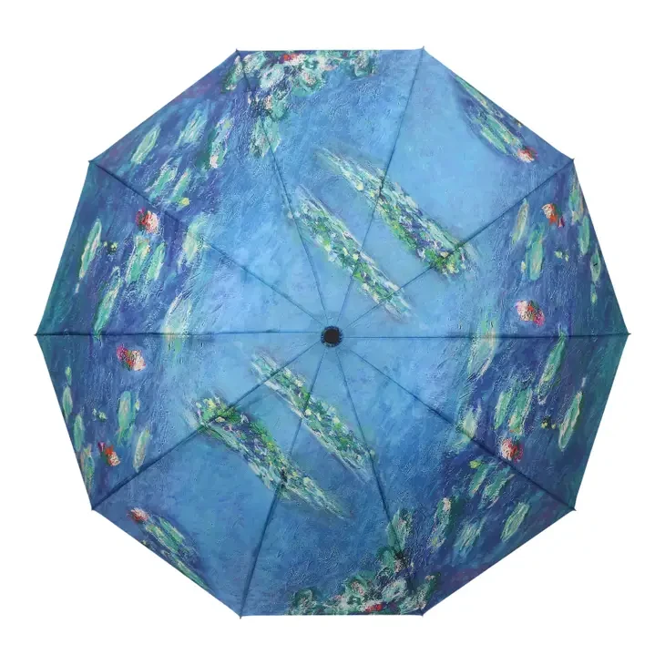 RainCaper Monet Water Lilies Folding Umbrella