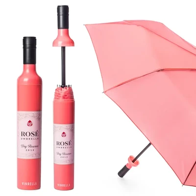 Vinrella Rose Wine Bottle Umbrella