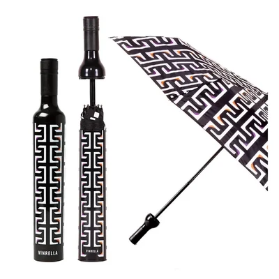 Vinrella Geometric Black Bottle Umbrella