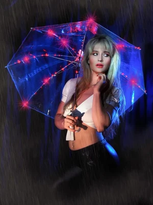 Western Fashion LED Stick Umbrella