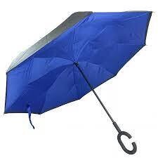 Soake Inside Out Plain Blue Umbrella 