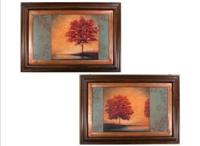 ALBERI CORNICE NOCE CM. 105X73 (S000IW6) ALBERI CORNICE NOCE CM. 105X73 (S000IW6)