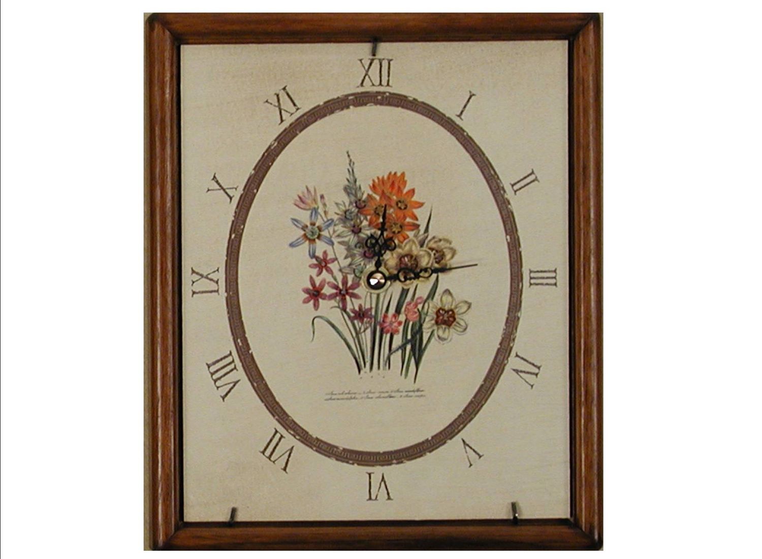 OROLOGIO CON FIORI CM. 21X25 ( S000BC6)