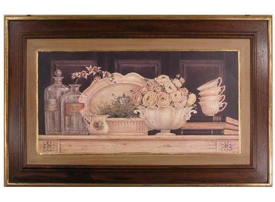 MENSOLA CON PORCELLANE MENSOLA CON PORCELLANE