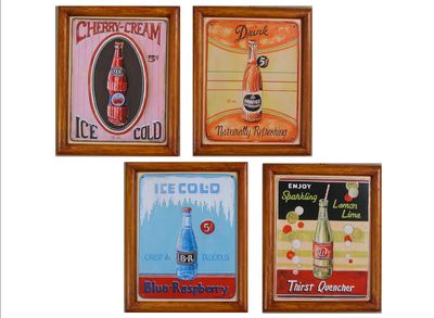 BOTTIGLIE VINTAGE SET DI QUATTRO PEZZI ( S000HX6)