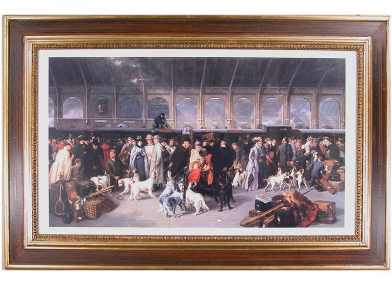 STAZIONE DEL TRENO IMMAGINE D'EPOCA
