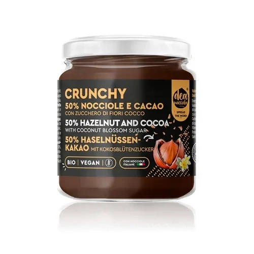 Crema Crunchy con Nocciole 50% e Cacao Bio