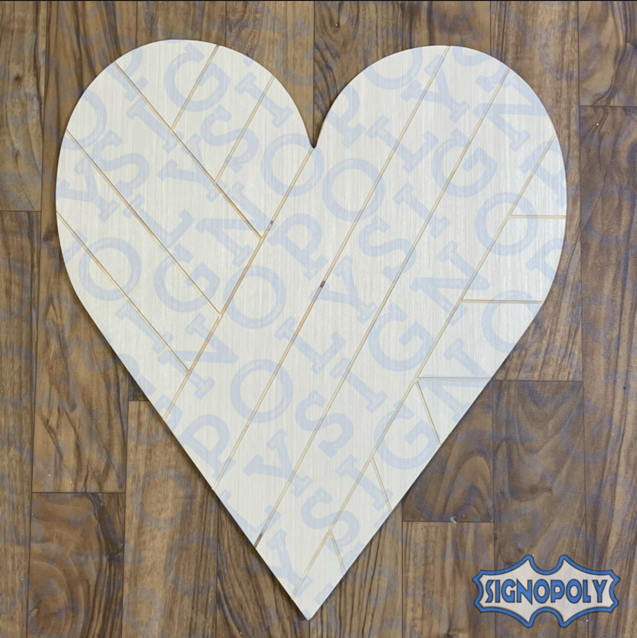 Heart Quilted Pallet Unpainted