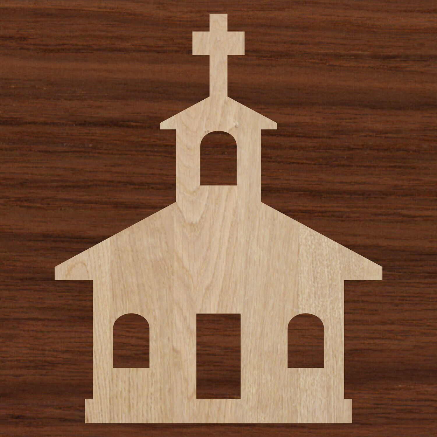 Country Church 23 in. X 18 in. Unpainted