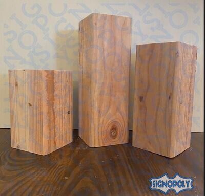 Four by Fours Set (does not come with holes) Unpainted