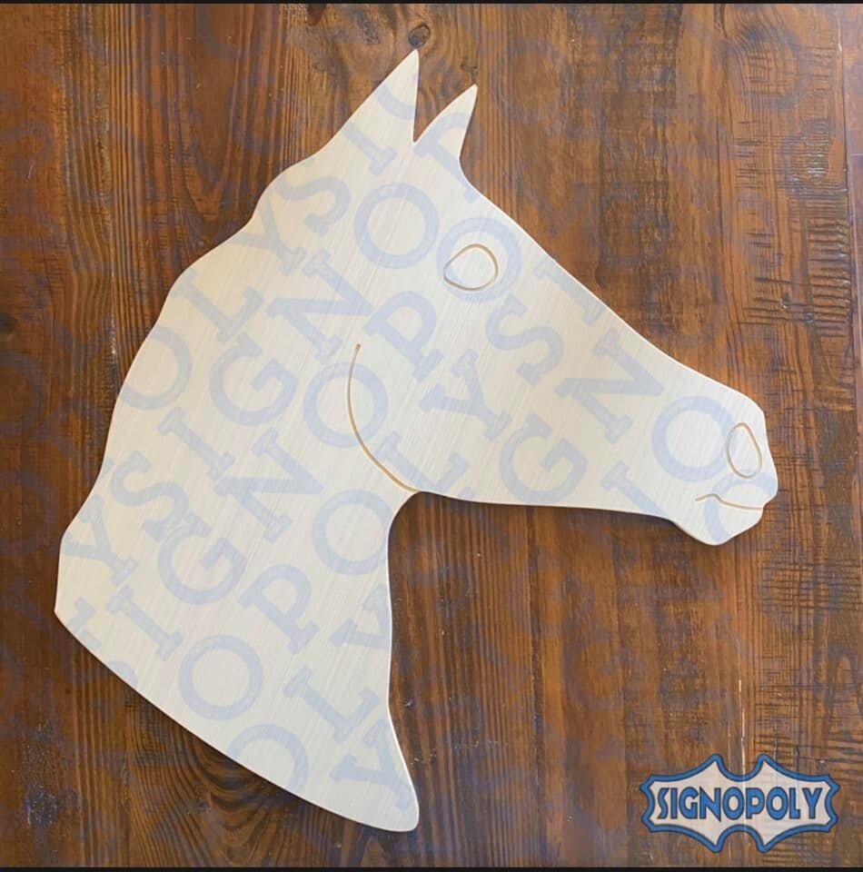 Horse Head 23 in. x 23 in. (733)