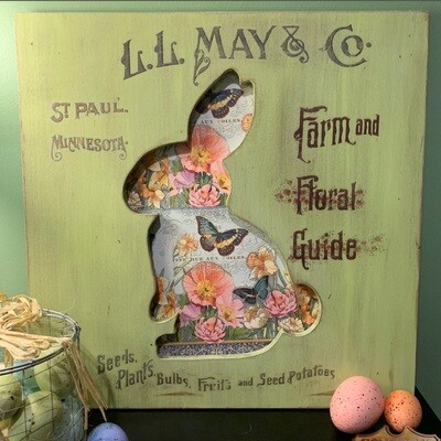 Bunny Board 16 in. x 16 in., Bunny area 11-1/2 in. x 8 in. Unpainted