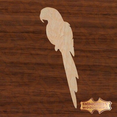 Macaw (Parrot) 24 in. x 9 in. Unpainted