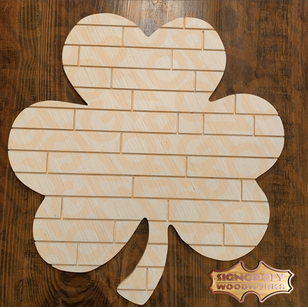 Shamrock Shim Style 20 in. x 19 in. Unpainted