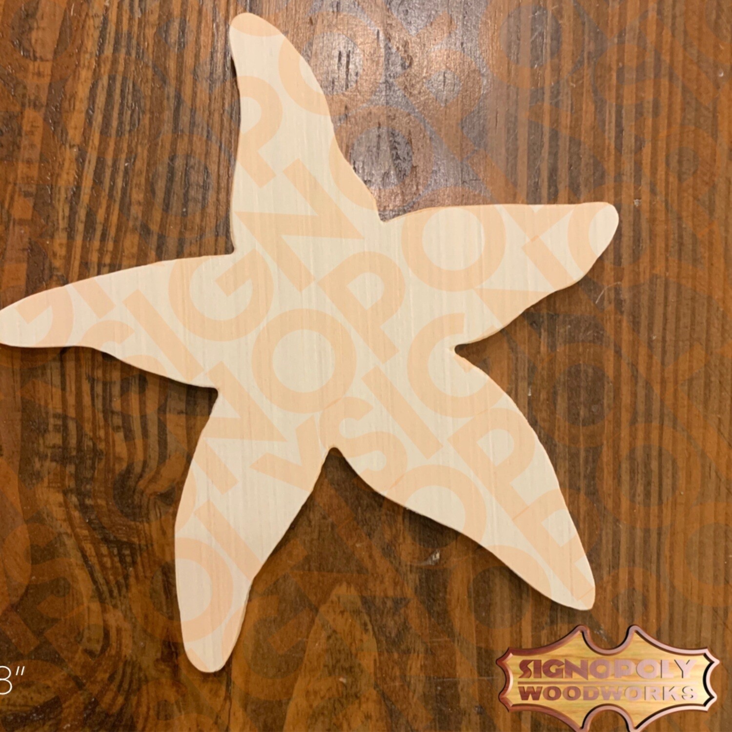 Starfish 23 in. x 22-1/4 in. Unpainted