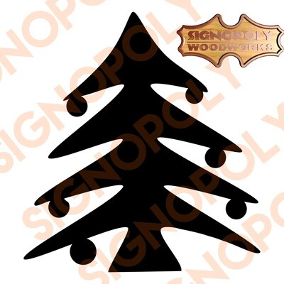 Christmas Tree No Topper 22 in. x 20 in. Unpainted