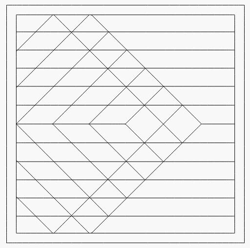 Barn Quilt Pattern 37 (Aztec Square) Unpainted