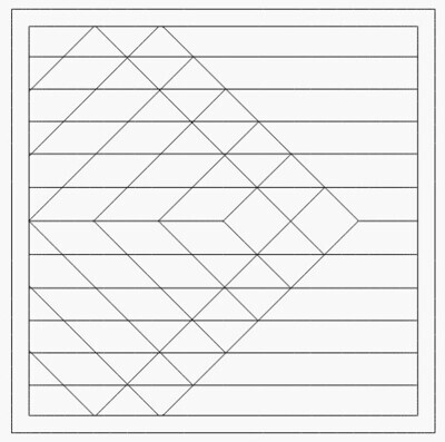 Barn Quilt Pattern 37 (Aztec Square) Unpainted