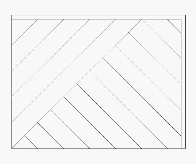Barn Quilt Pattern 58 Geometric Linear Pattern Unpainted