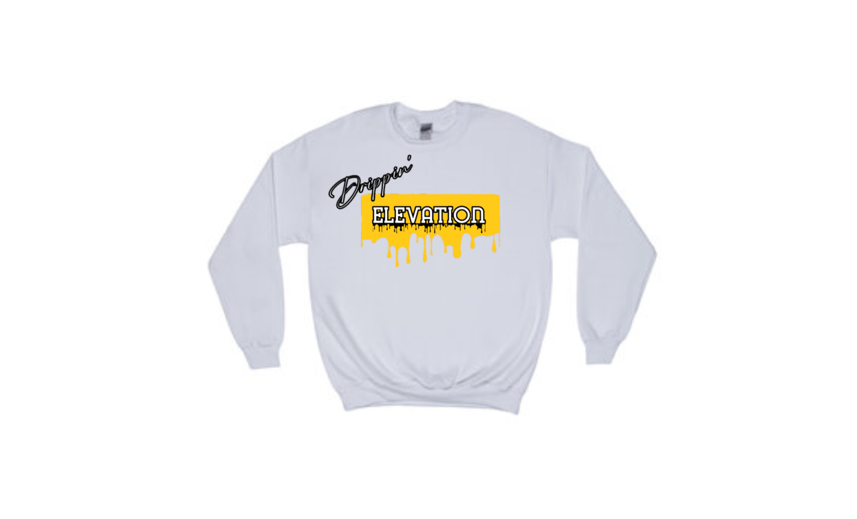 DRIPPIN. Crewneck Sweater Light Grey/ Multi Colorway