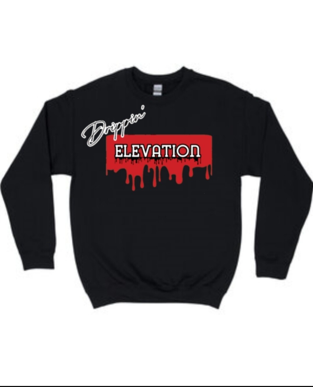 DRIPPIN. Crewneck Sweater Black/ Multi Colorway