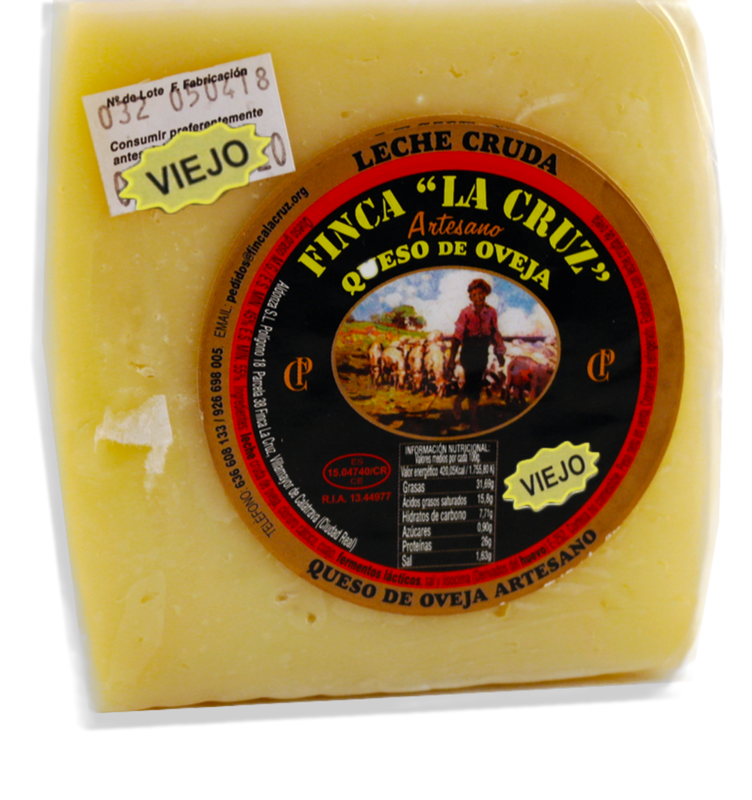 Queso Oveja Viejo . "Finca La Cruz". cuña 300 a 400 grs. aprox.