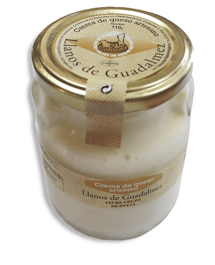 Crema de Queso Artesano. " Llanos de Guadalmez" Tarro de 440 grs.