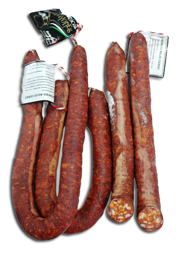 Chorizo Rojo Iberico  Extremeño. Pieza 350 Gr