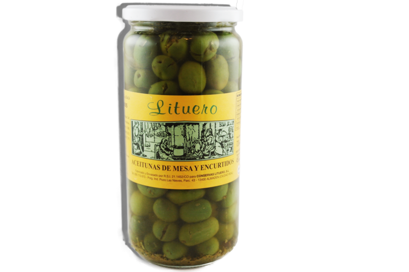 Aceitunas de mesa Chupadedos " Lituero " 0,750 Gr