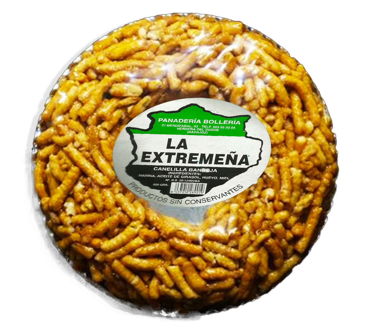 Rosca de Canelilla o Piñonate. 500 gr " La Extremeña "