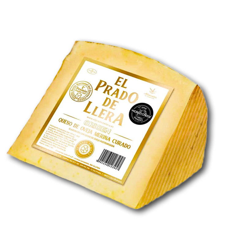Queso Oveja Curado  " Prado de Llera " 400 Gr aprox