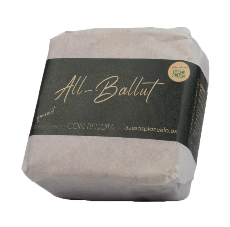 Queso curado leche de vaca con Bellota Al-Ballut. 580 gr