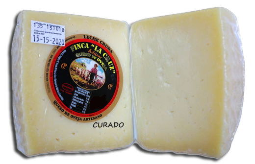 Queso Oveja Curado "Finca La Cruz". Cuña 300 a 400grs. aprox.