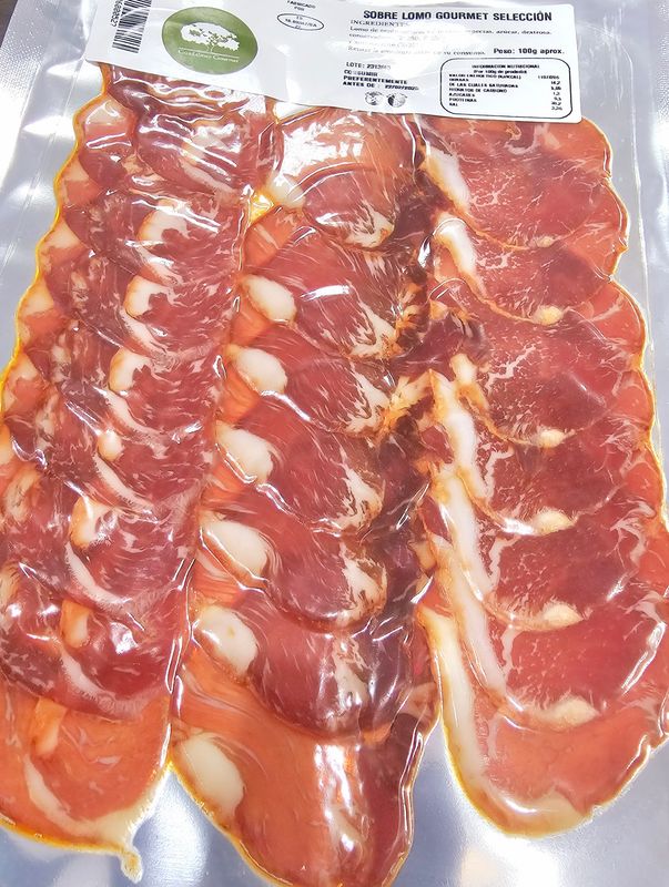 Lomo Ibérico Cebo Gourmet. 100 gr