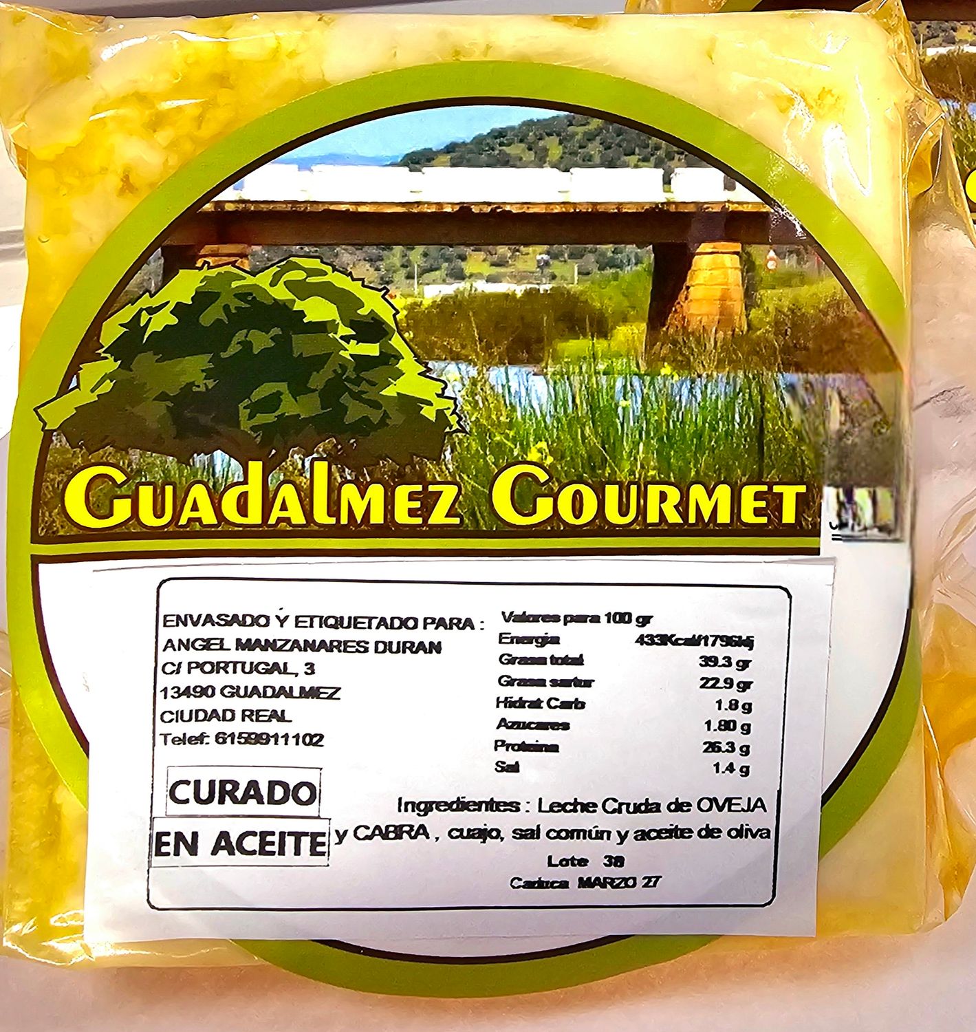 Queso Mezcla Curado en Aceite. 250 Gr Aprox