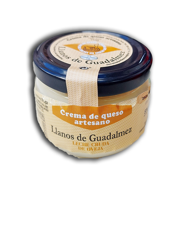 Crema de Queso Artesano. " Llanos de Guadalmez" Tarro de 220 grs.