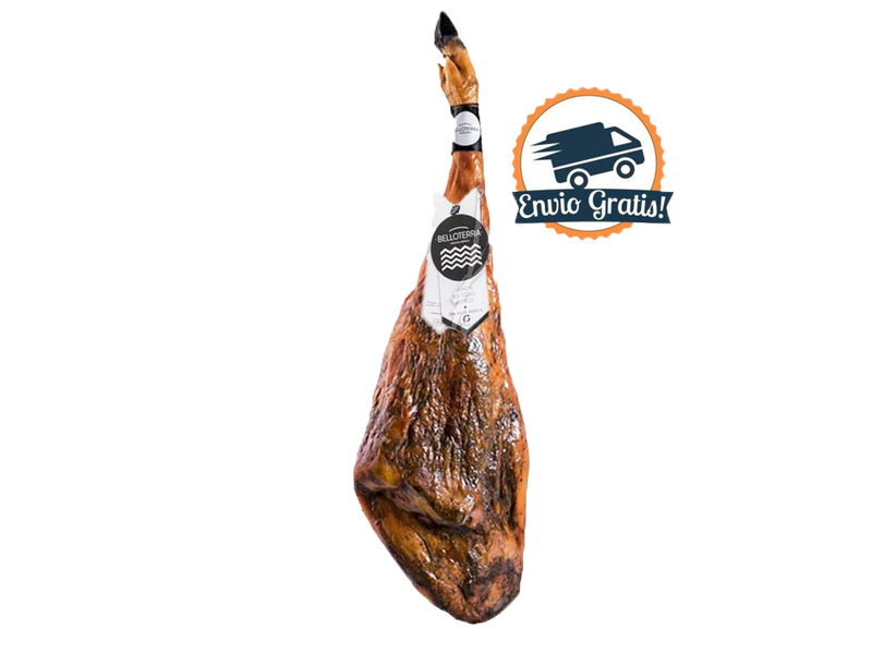 Jamón ibérico de cebo 50% raza ibérica. Belloterra. 7.5 a 8.5 kg aprox