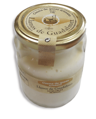 Crema de Queso Artesano. Crema de Queso Artesano. " Llanos de Guadalmez" Tarro de cristal