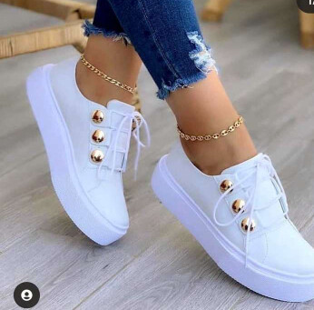 white Real Leather Custom Branded Sport Shoes Women Casual Running Sneakers Shoes For Woman Size : 38 US 7