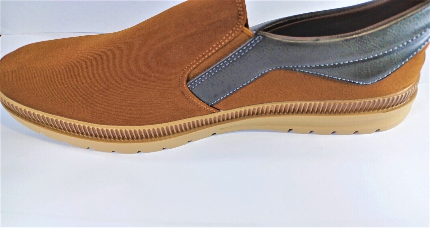 AL Mens quality brown leather sneakers Shoes size 44