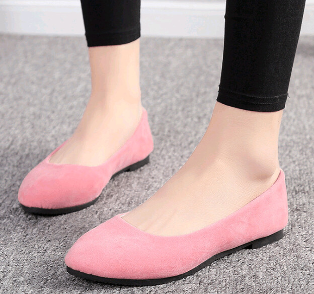 Peach Womens Shoe Ballet Fashion Ladies' Shoes pointed flat work shoes for women, women shoes beautiful new design casual flat office/Corporate women ladies shoes size 37 US 6.5