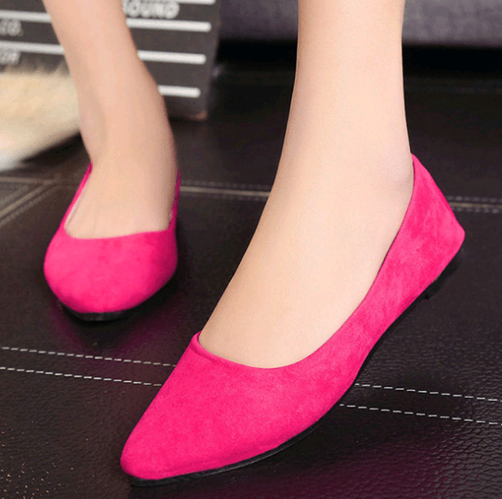 Pink fashion ladies shoes pointed flat work shoes for women, Wholesale fashion design corporate women shoes beautiful new design casual flat office/women  ladies shoes size 37