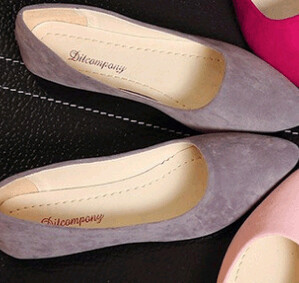 Grey Womens Shoe Ballet Fashion Ladies' Shoes pointed flat work shoes for women, women shoes beautiful new design casual flat office/Corporate women ladies shoes size 38