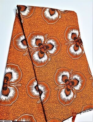 Ankara Fabric/Burnt Orange/ Ultimate By Davian / African Print 1800504 6 yards