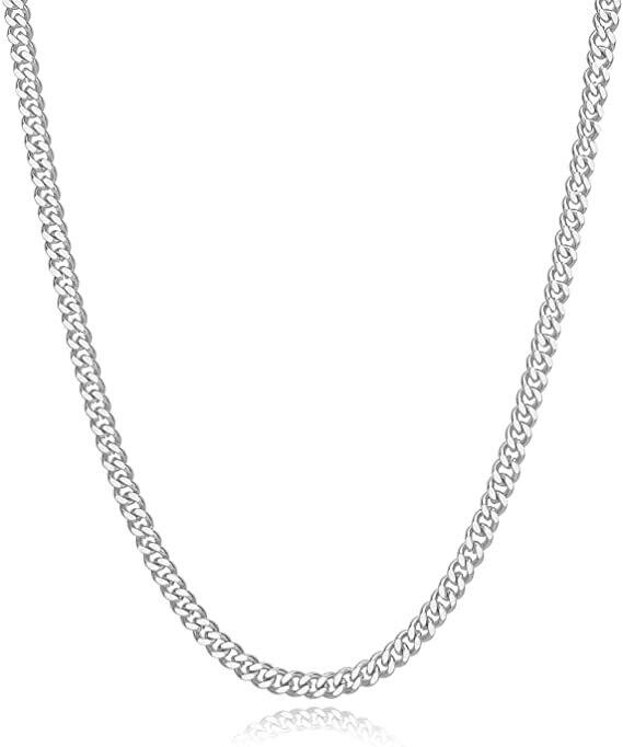 Bling For Your Buck 18K Gold Over Sterling Silver .8mm Thin Italian Box Chain Necklace 16"