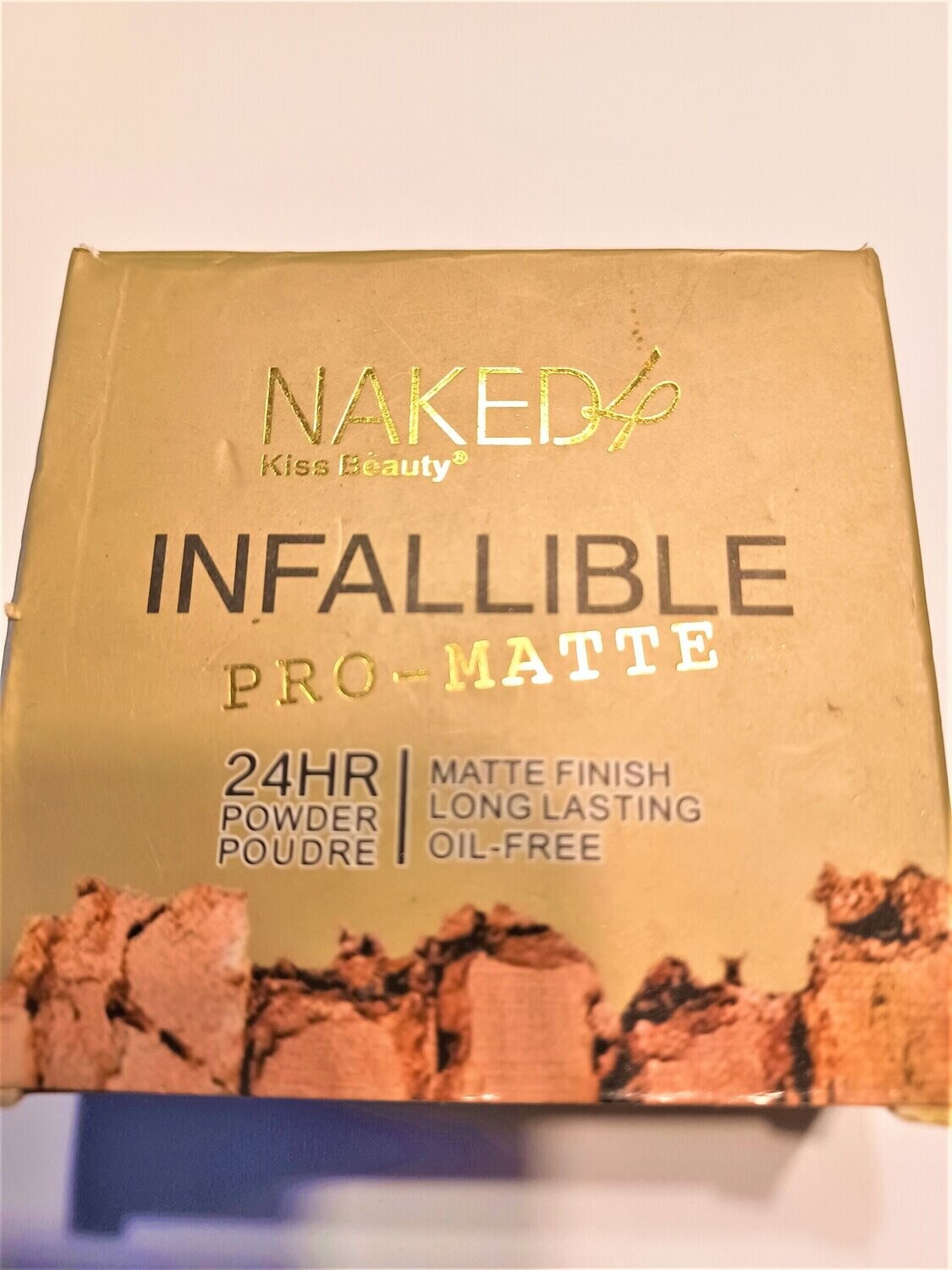Naked Kiss Beauty Infallible Pro-Matte 24hr Powder 2 in 1 Color 3 dark