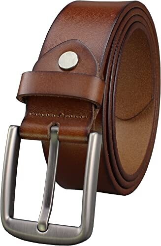 Men's Italian Casual Office Genuine Leather Dress Belt for Jeans ART..0319