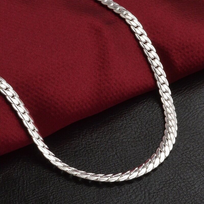 Thick Flat Whip Gold Plated Necklace Herringbone Chain SNAKE Chain Hip-hop Pendant Necklace Jewelry length 18 inches width 0.75 mm